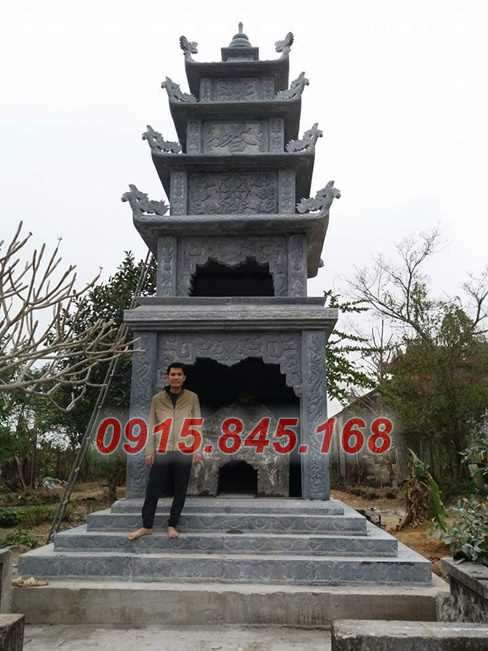 Tháp bảo bằng đá xanh nguyên khối sóc trăng