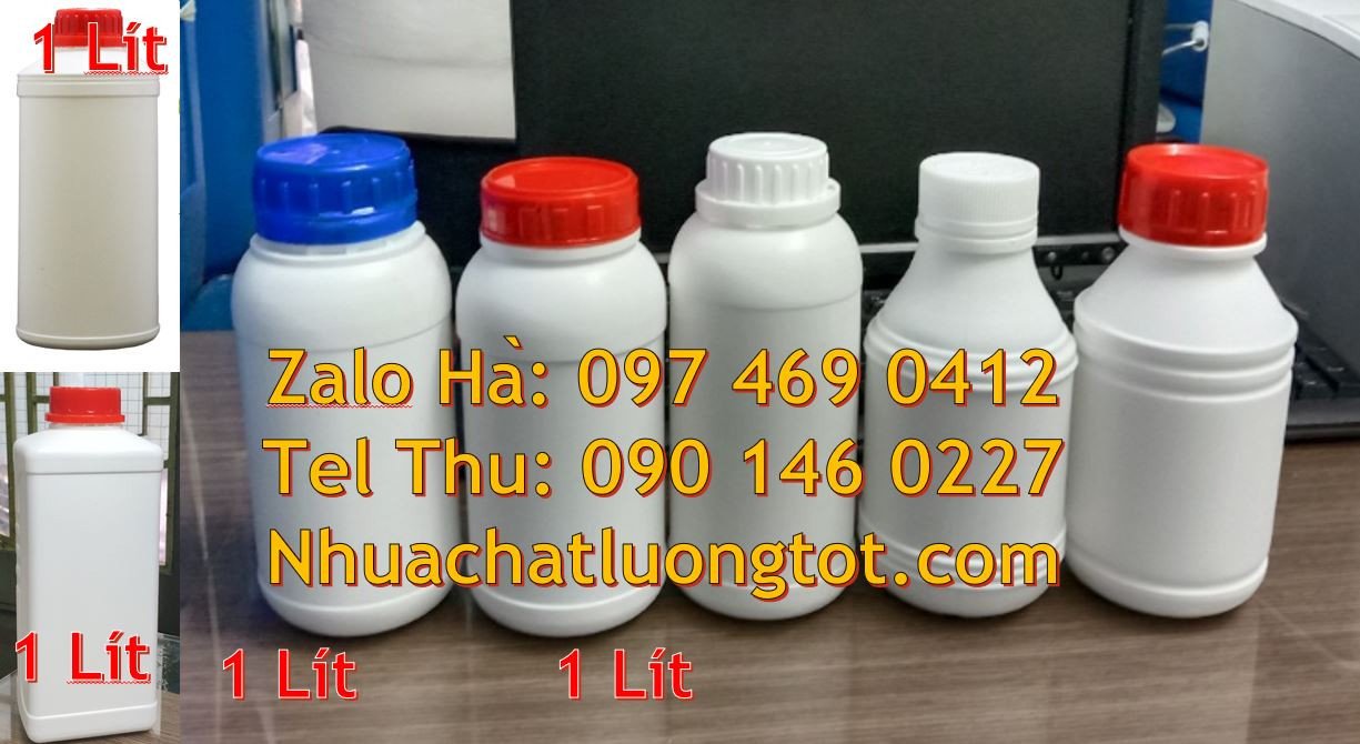 chai nhựa lớn hdpe màu trắng,chai nhựa 1l đựng nước uống,chai nhựa giá