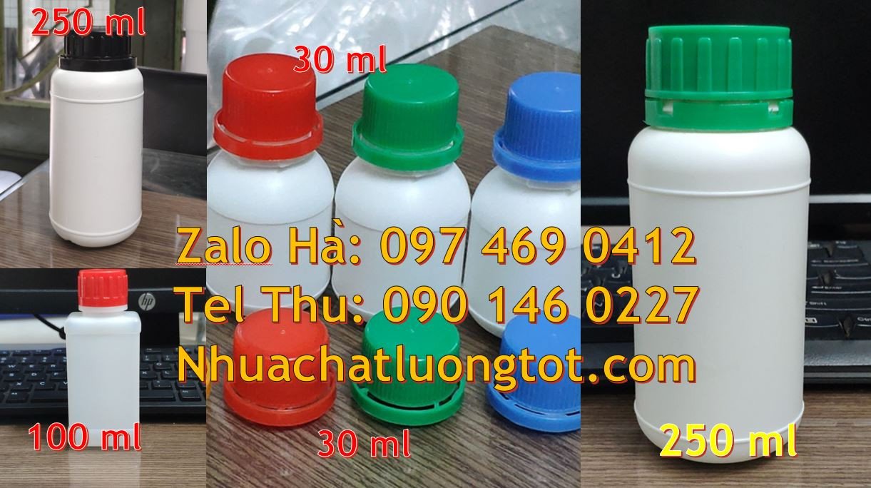 chai nhựa nhỏ 100ml đựng tương ớt,chai nhựa 30ml đựng thuốc,chai nhựa