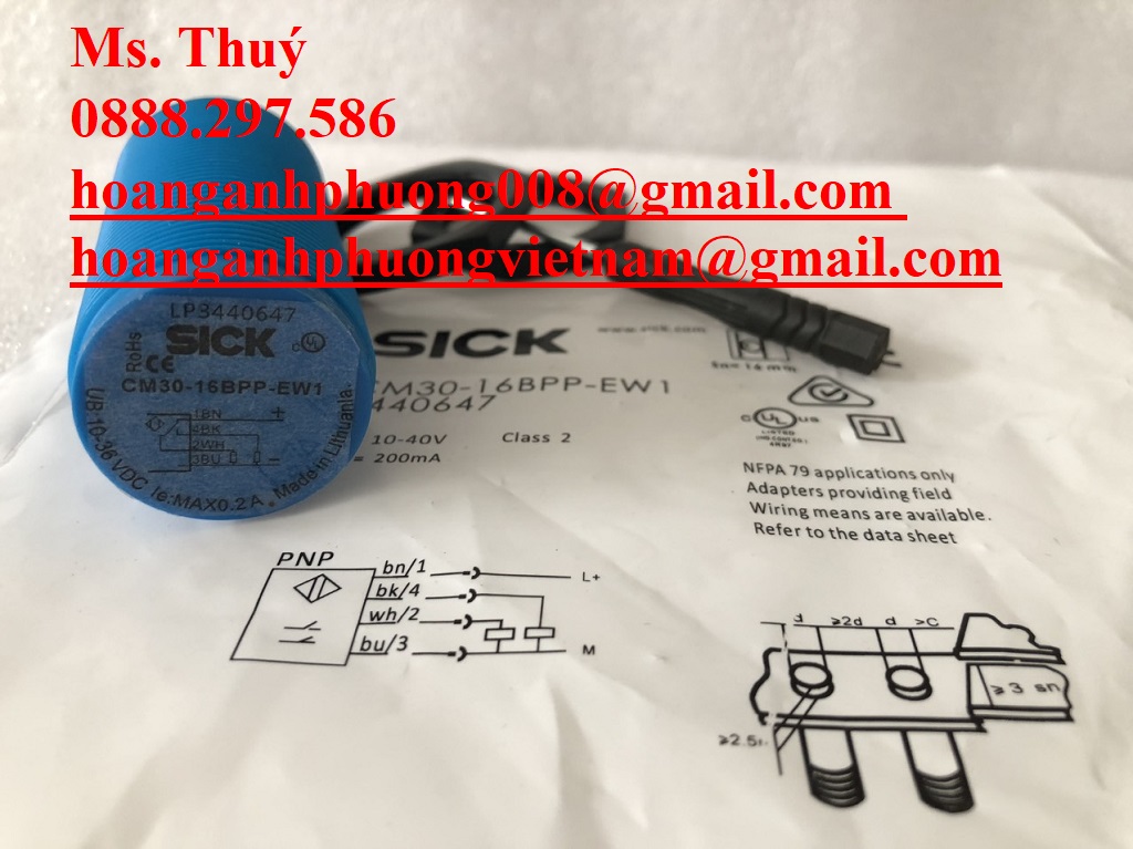 Cảm biến Sick CM30-16BPP-EW1  Nhập khẩu  Bình Dương