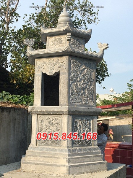 Giá bán lăng mộ tháp đá nguyên khối đẹp bán tại điện biên