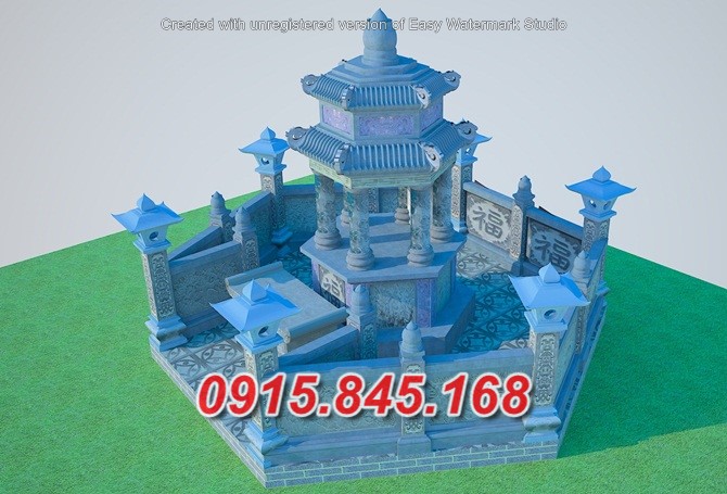 Giá bán lăng mộ tháp đá nguyên khối đẹp bán tại điện biên