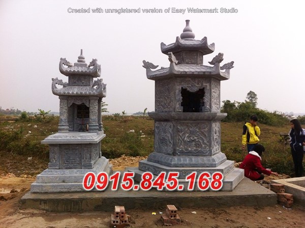 Giá bán lăng mộ tháp đá nguyên khối đẹp bán tại điện biên