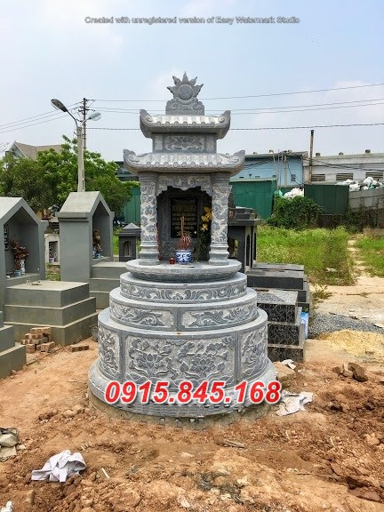 Giá bán lăng mộ tháp đá nguyên khối đẹp bán tại điện biên