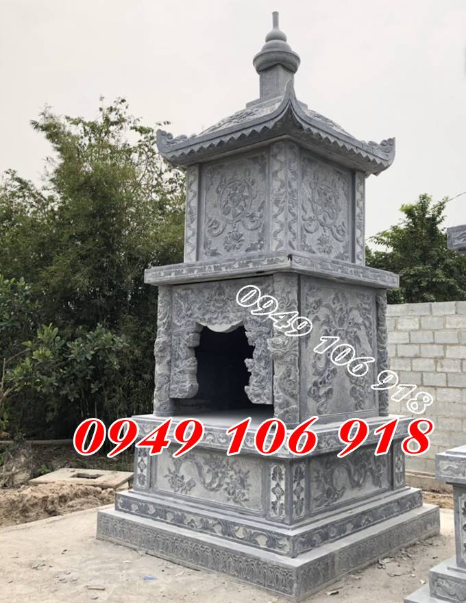 Mẫu bảo tháp đá để tro cốt tại Đồng Nai.