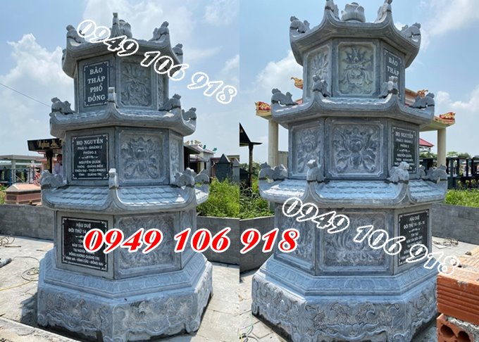 Mẫu bảo tháp đá để tro cốt tại Đồng Nai.