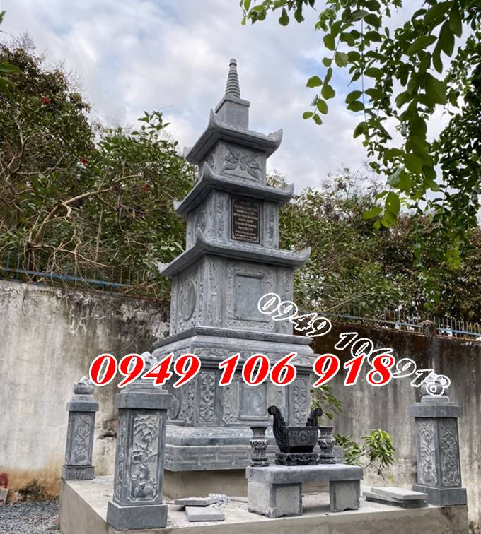 Mẫu bảo tháp đá để tro cốt tại Đồng Nai.