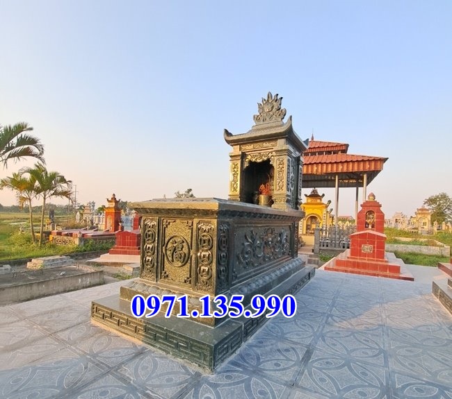 Mẫu bia mộ đá đẹp bán tại quảng nam lăng mộ quây chụp úp bằng đá