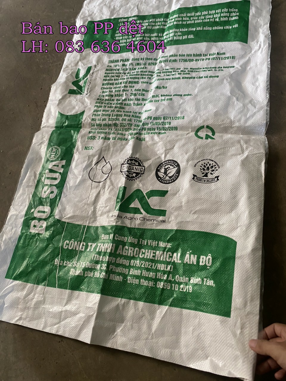 Bao tải 50x80 đã qua sử dụng - số lượng lớn - giá sỉ tại kho