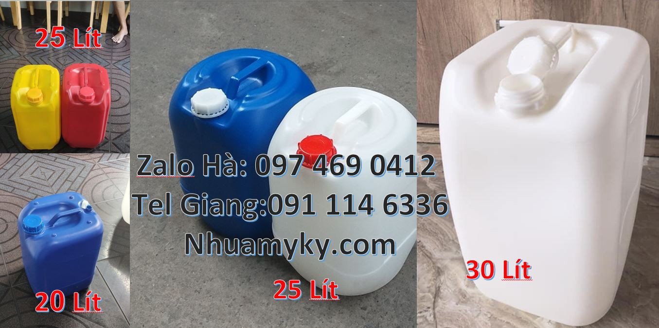 can nhựa lớn 25l đựng hóa chất,can nhựa 20l đựng nước ngọt,can nhựa re