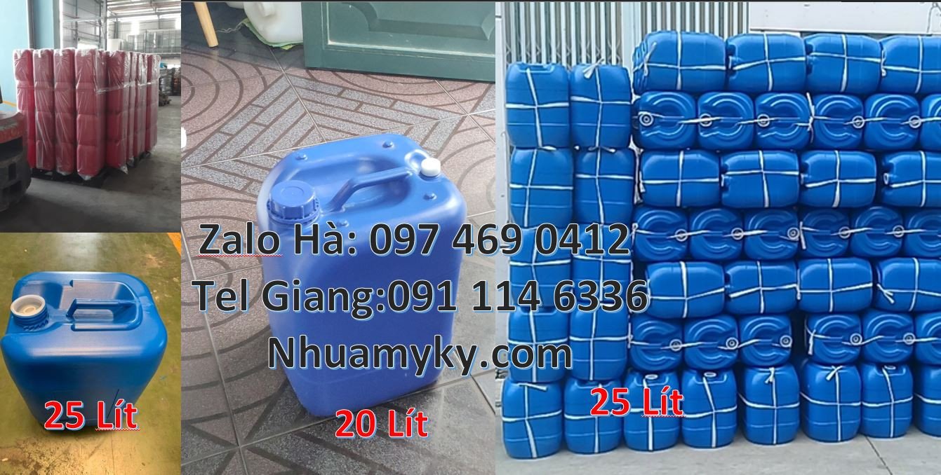 can nhựa lớn 25l đựng hóa chất,can nhựa 20l đựng nước ngọt,can nhựa re