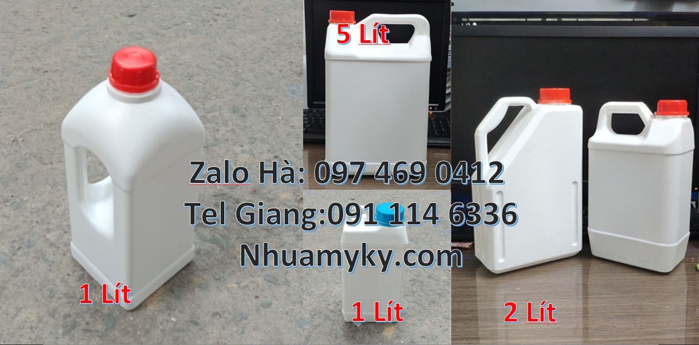 can nhựa 1l đựng dầu nhớt,can nhựa 5l đựng hóa chất,can nhựa hdpe giá