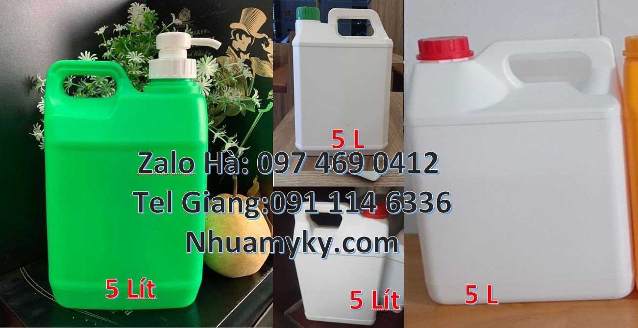 can nhựa 1l đựng dầu nhớt,can nhựa 5l đựng hóa chất,can nhựa hdpe giá