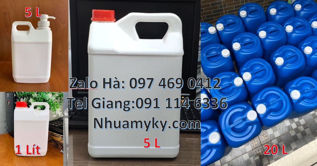 can nhựa 1l đựng dầu nhớt,can nhựa 5l đựng hóa chất,can nhựa hdpe giá