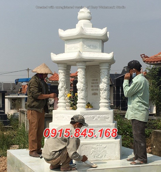 Tháp sư bằng đá nguyên khối đẹp bán Cao Bằng