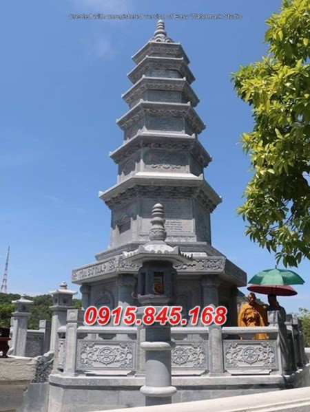 Xây bảo tháp sư đá khối tự nhiên đẹp bán tại Bắc Kạn