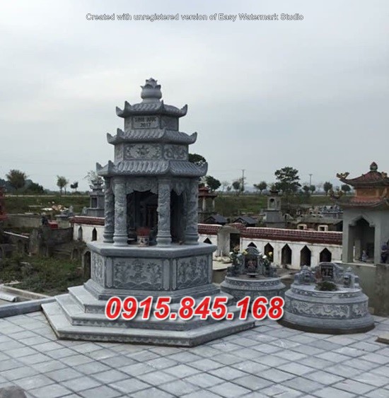Xây bảo tháp sư đá khối tự nhiên đẹp bán tại Bắc Kạn