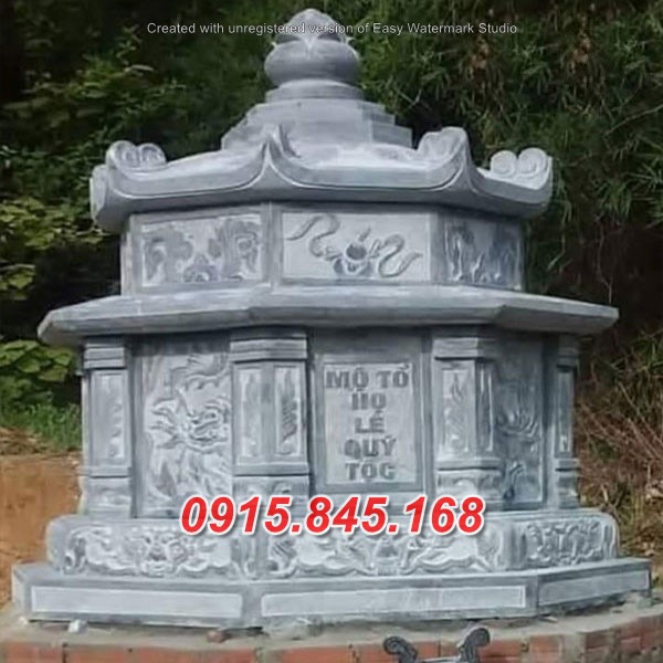 Xây bảo tháp sư đá khối tự nhiên đẹp bán tại Bắc Kạn