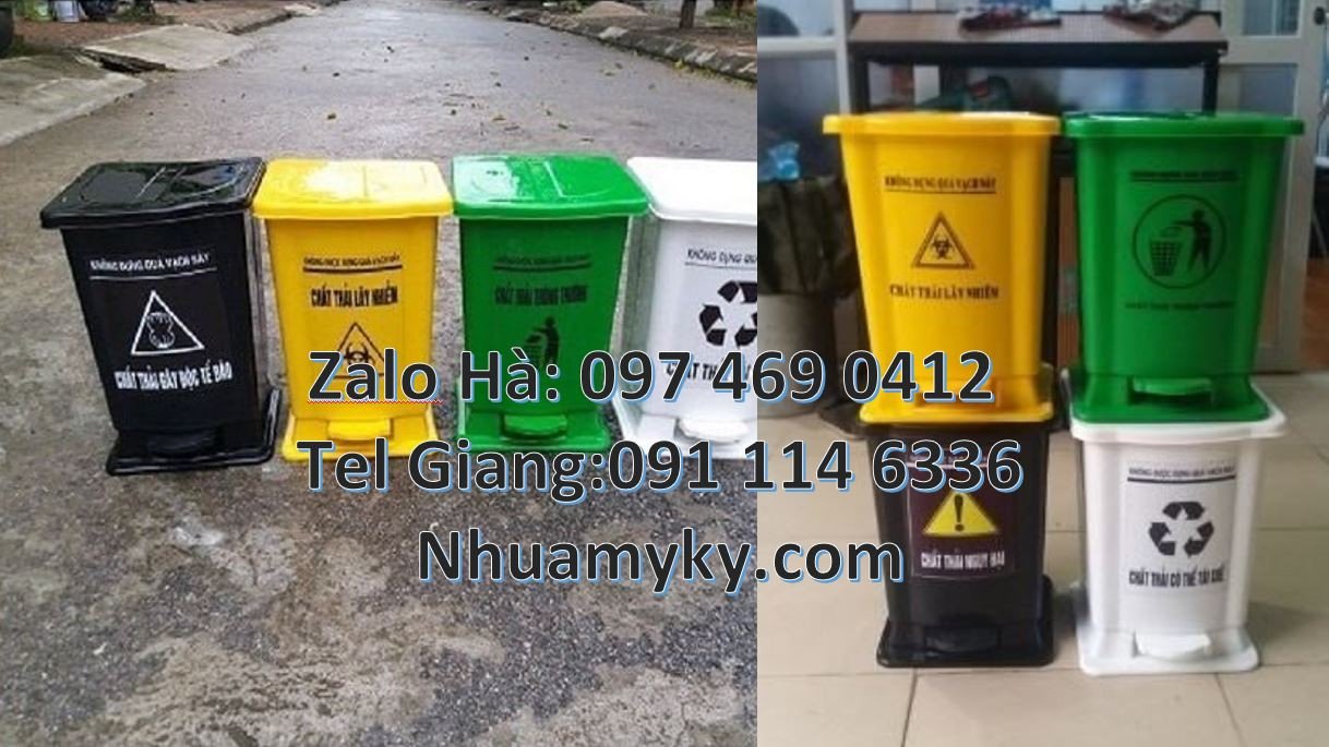bán sĩ thùng rác y tế 15l,thùng đựng rác 20l màu xanh,thùng rác y tế r