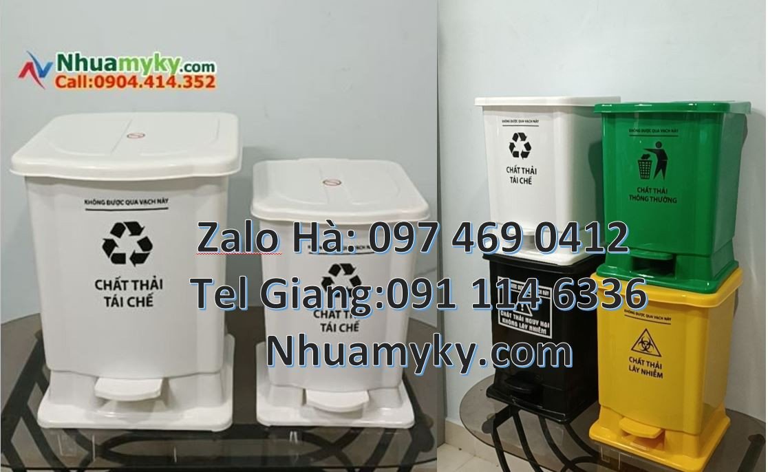 bán sĩ thùng rác y tế 15l,thùng đựng rác 20l màu xanh,thùng rác y tế r
