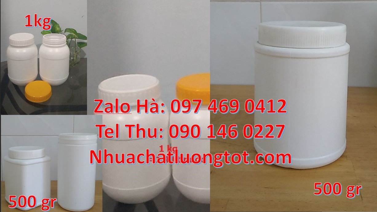 bán hũ nhựa 50g đựng mỹ phẩm,hũ nhựa hdpe màu trắng,hũ nhựa 200g giá r