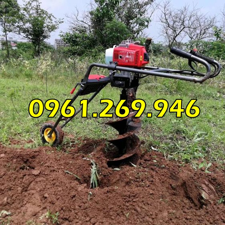 Máy khoan đất đẩy tay tặng kèm mũi khoan 150mm giá rẻ nhất Hà Nội