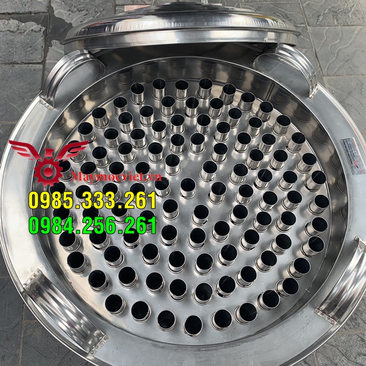 Thùng inox 304 làm kem qua bằng phương pháp lắc đá muối ( loại 60 ống)