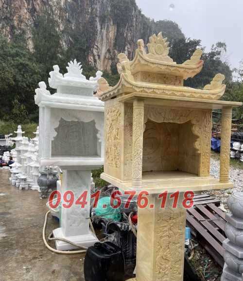 Mẫu 954 bàn thờ thần tài ông địa đá đẹp bán quảng nam am miếu tủ khóm