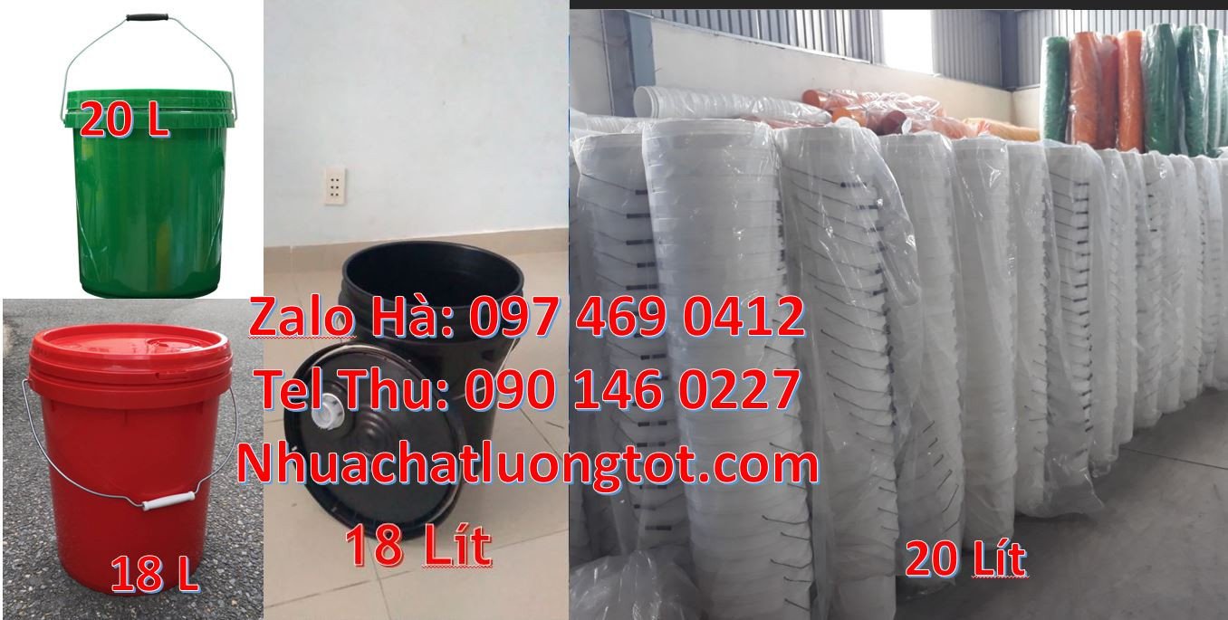 bán sĩ lẻ thùng đựng sơn giá rẻ,thùng sơn 20l màu xanh,thùng đựng nước