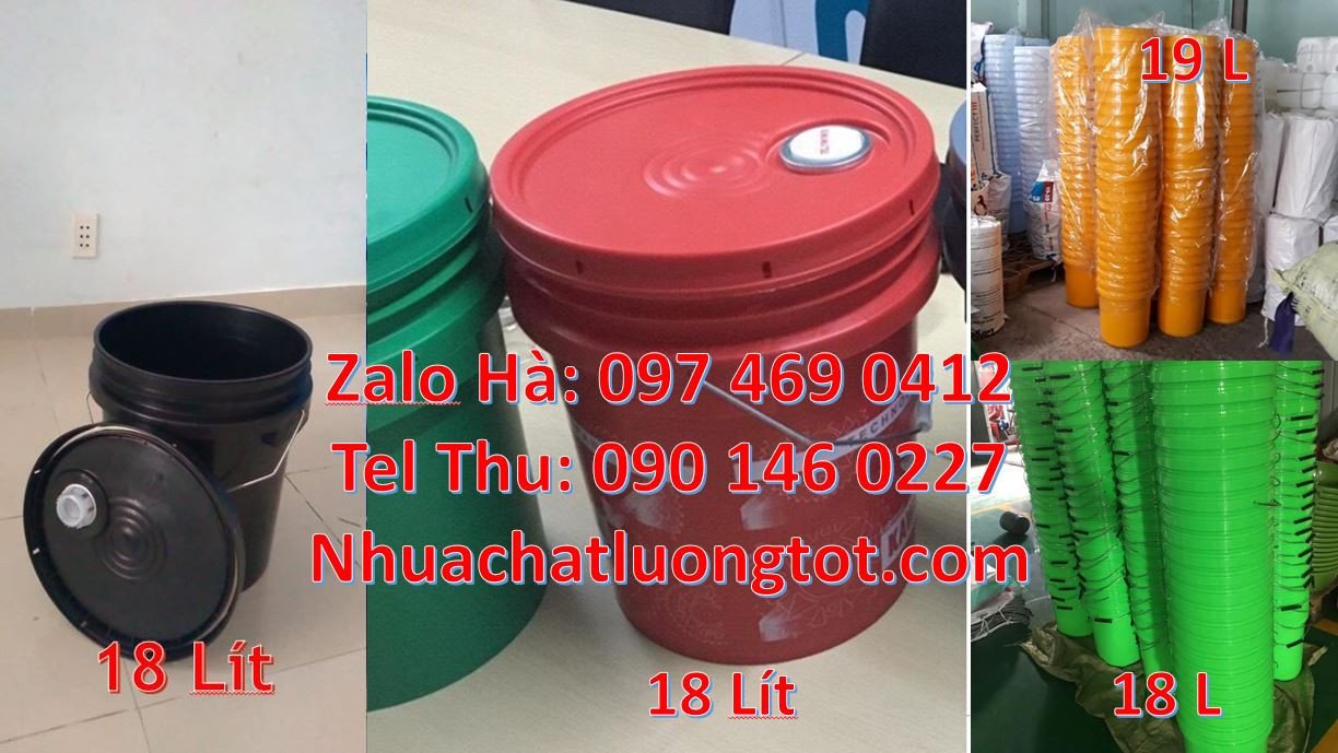 bán sĩ lẻ thùng đựng sơn giá rẻ,thùng sơn 20l màu xanh,thùng đựng nước