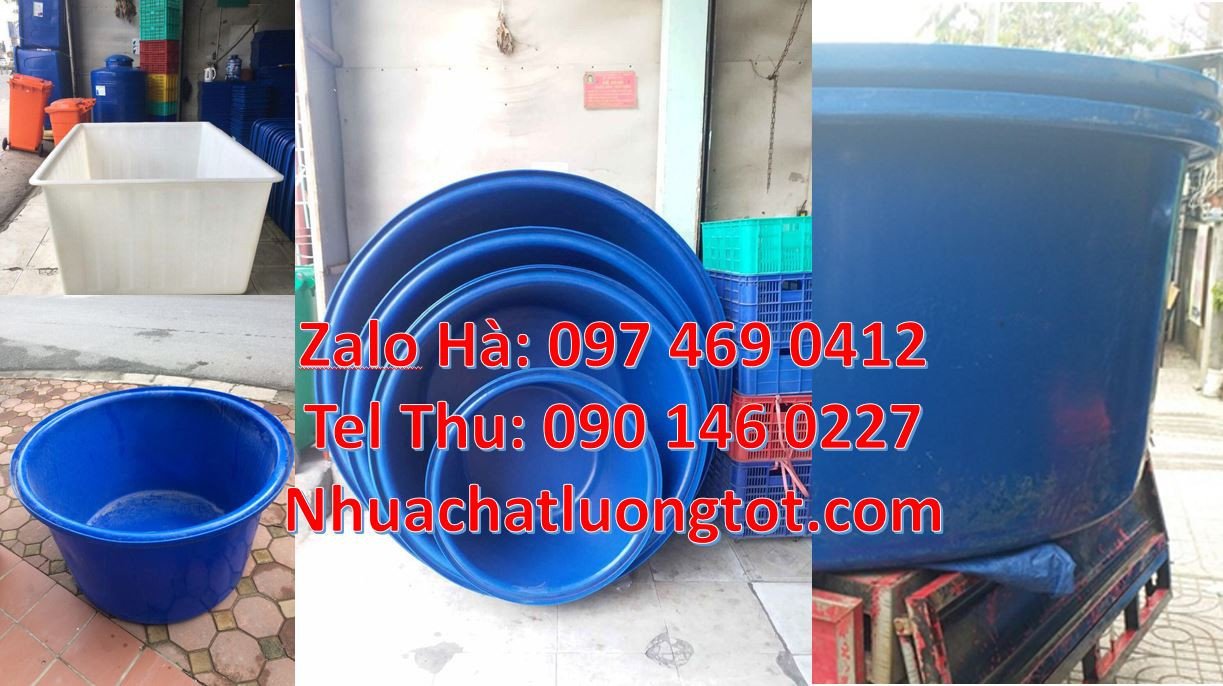thùng đựng nước tròn,thùng chứa nước dung tích lớn 1200l,thau nhựa vuô