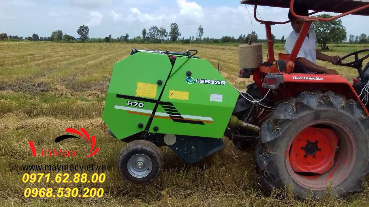 Máy cuộn rơm cao cấp bảo hành 12 tháng giao hàng tận nơi