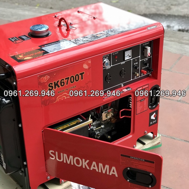 Máy phát điện 5kw chạy dầu Sumokama 6700T
