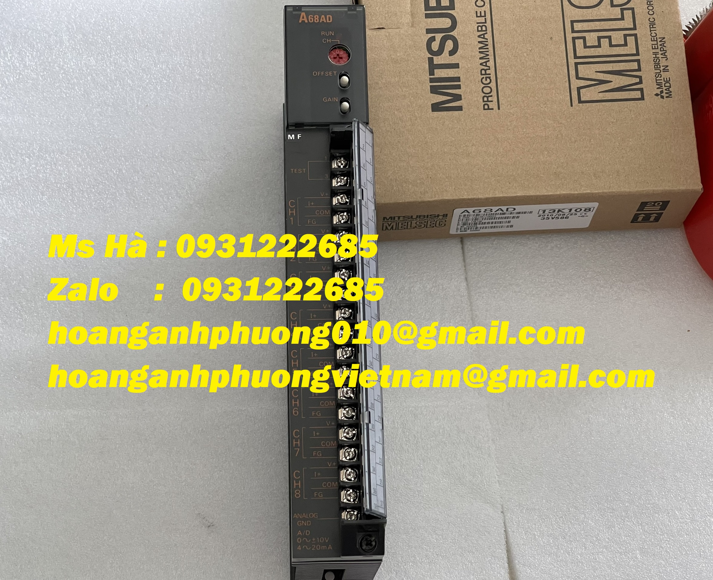 Thiết bị đầu vào mitsubishi A68AD nhập khẩu giá tốt tại Bình Dương