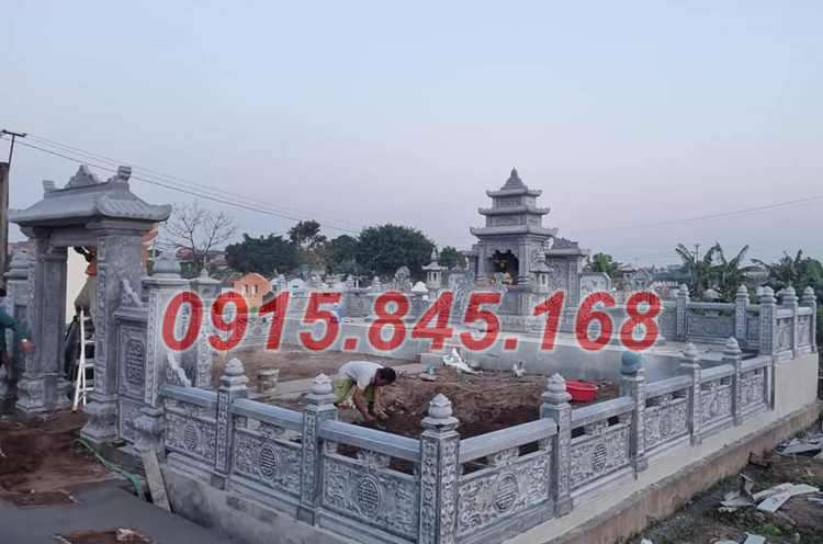 Thiết kế hàng rào bao lan khu lăng mộ đá Bình Phước