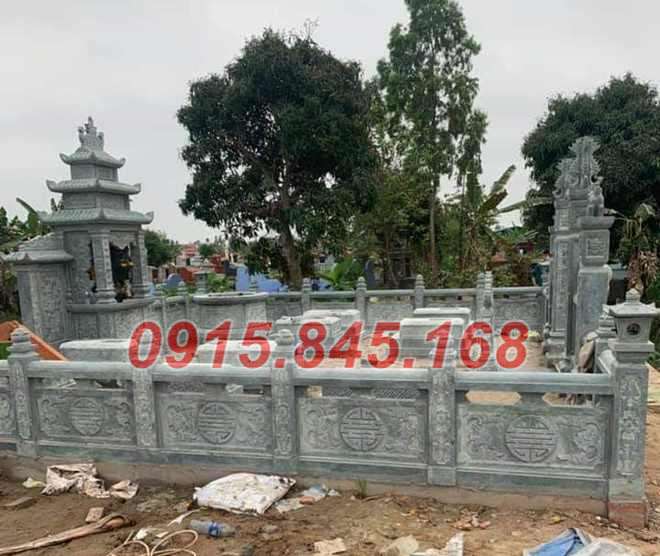Thiết kế hàng rào bao lan khu lăng mộ đá Bình Phước