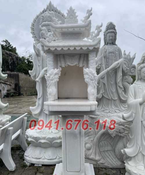 Mẫu 652 bàn thờ thần tài ông thiên địa đá đẹp bán sơn la cây hương am