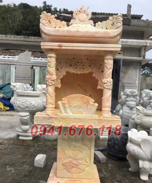 mẫu 11 bàn thờ thần tài ông thiên địa đá bán sơn la cây hương am miếu