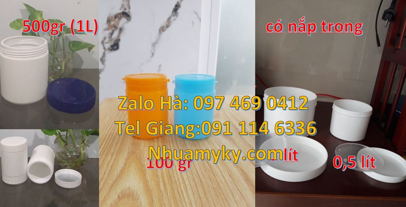 bán sĩ lẻ hũ nhựa 100g,hũ nhựa hpde chất lượng cao,hũ nhựa 50g giá rẻ