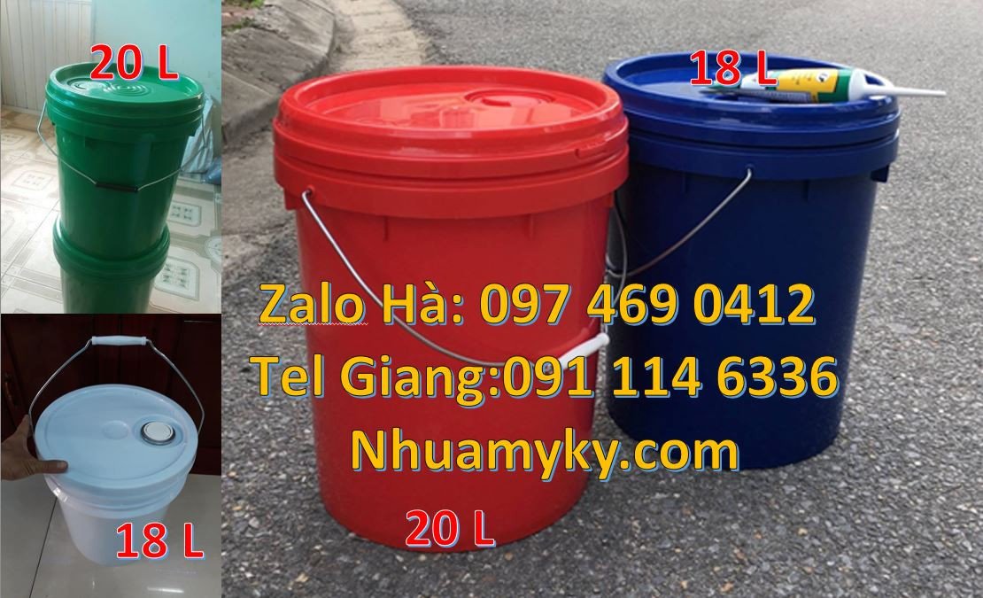 bán giá sĩ lẻ thùng đựng sơn 19l,thùng sơn 20l màu đỏ,thùng sơn 5l giá