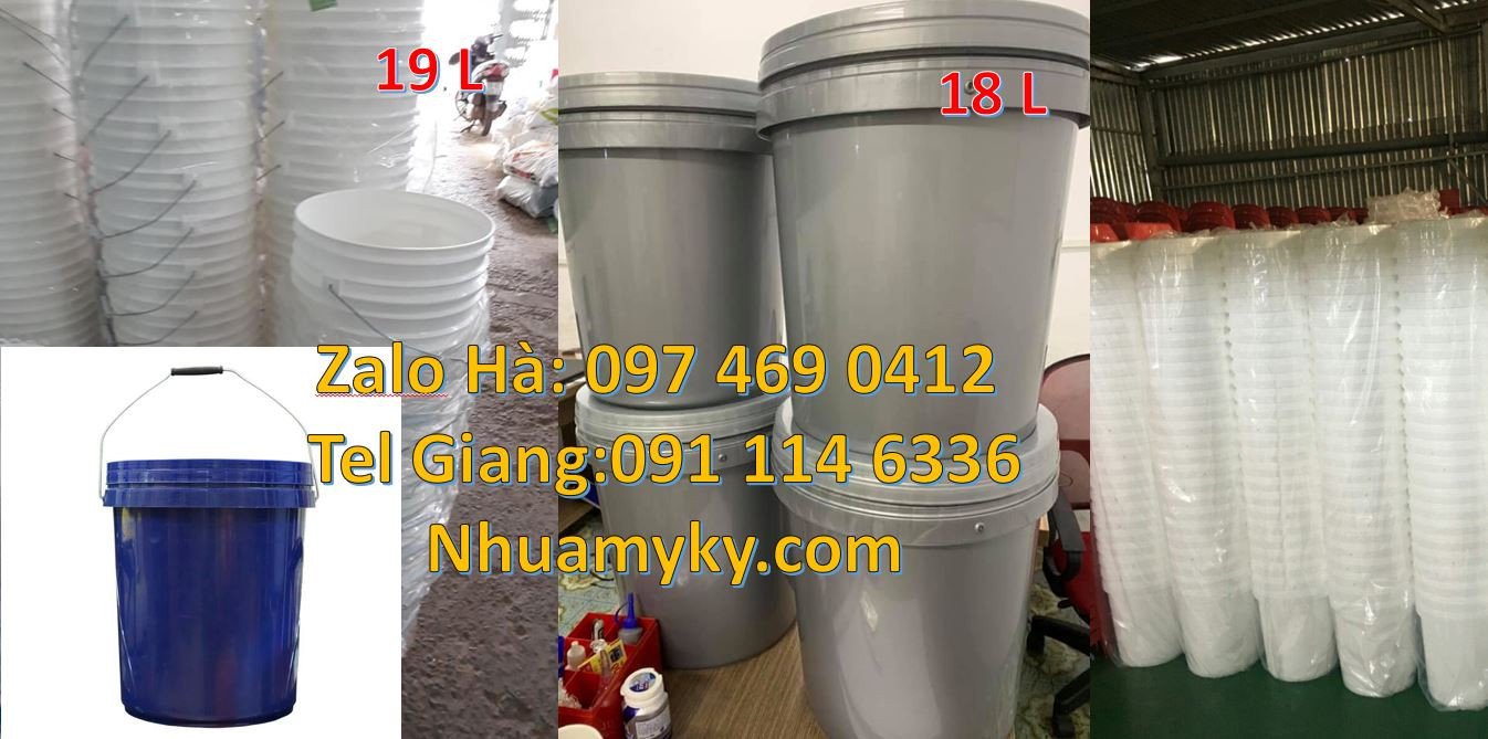 bán giá sĩ lẻ thùng đựng sơn 19l,thùng sơn 20l màu đỏ,thùng sơn 5l giá