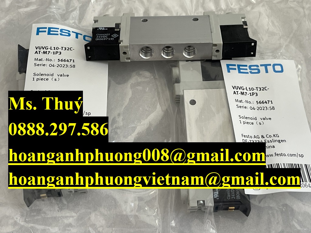 Van điện từ  Festo VUVG-L10-T32C-AT-M7-1P3  New 100%