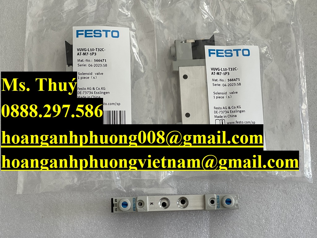 Van điện từ  Festo VUVG-L10-T32C-AT-M7-1P3  New 100%