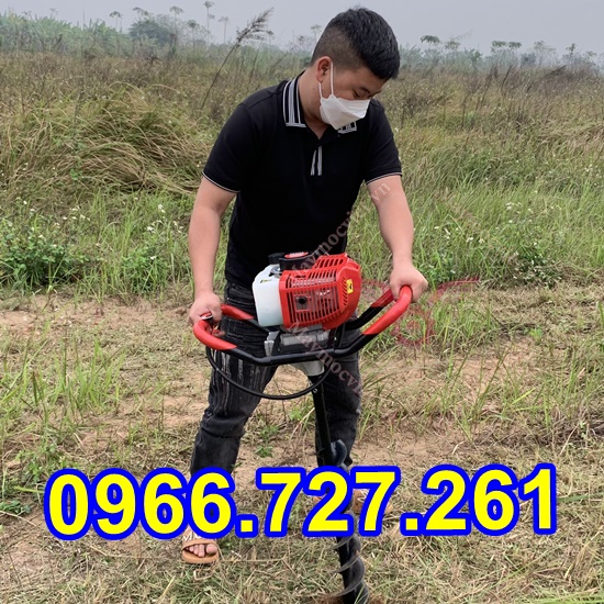 Máy khoan đào hố đất trồng cây , chôn cọc rào