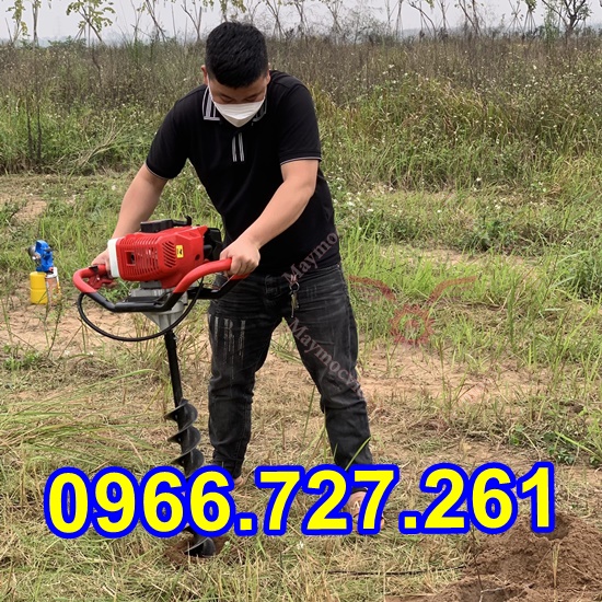 Máy khoan đào hố đất trồng cây , chôn cọc rào