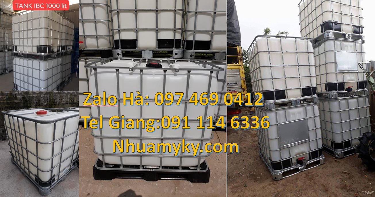 bán sĩ lẻ thùng ibc dung tích lớn 1000l,thùng tank nhựa có khung thép