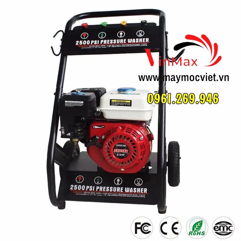 Máy xịt rửa xe chạy xăng VMXR170 áp lực cao