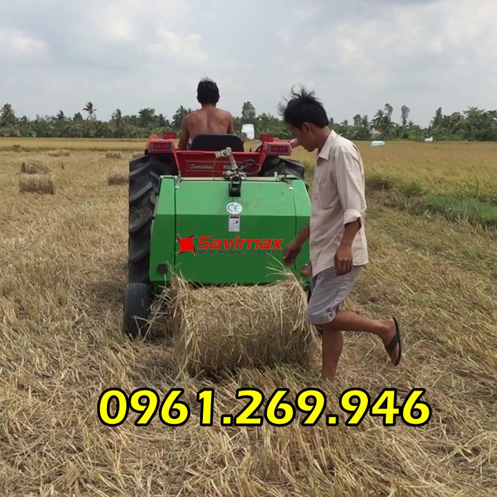 Máy cuốn rơm Vinmax 850 gắn cho máy cày 20-50HP