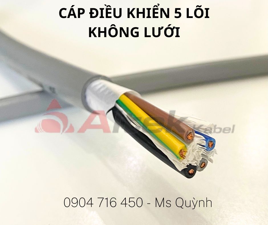 Cáp điều khiển 5 lõi chống nhiễu Altek Kabel