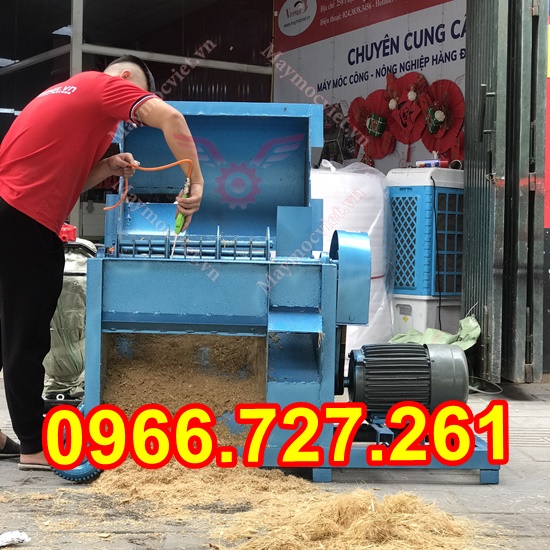 Máy băm xơ dừa, tàu dừa, băm rơm đa năng